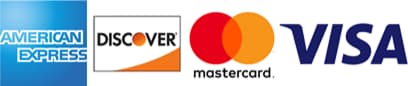 Accepted payment cards