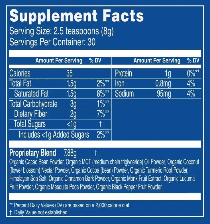 Cacao Bliss label